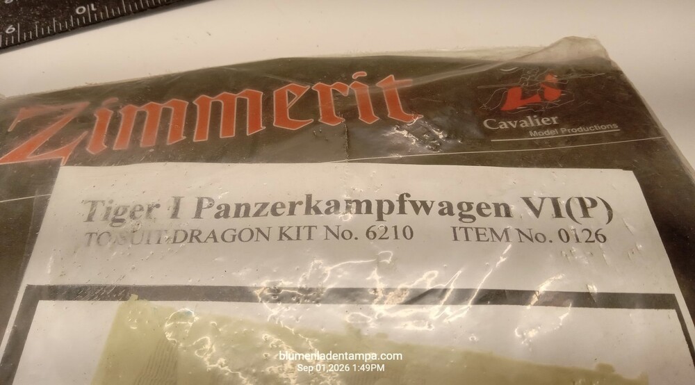 Cavalier Zimmerit 1/35 Tiger I Panzerkampfwagen VI(P) for Dragon 6210 #0126